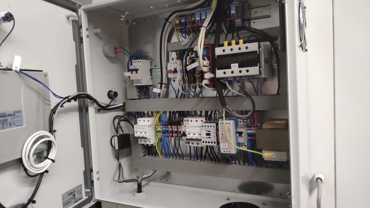 Details van de schakelkast