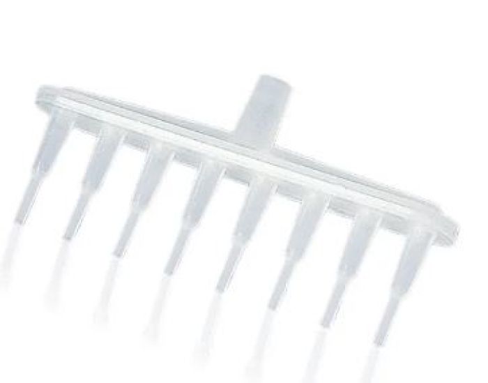 Brand 8-kanal pipeteer opzet voor QuikZip aspirator
