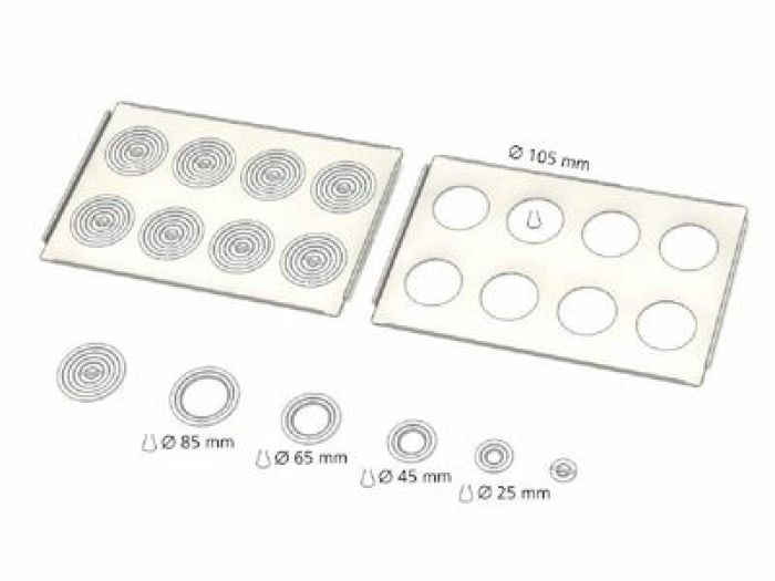Memmert B48808 vlakdeksel voor baden 17 & 23l met ringensets
