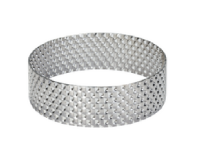 Fritsch zeefring 4 mm RVS ronde perforatie Pulverisette 14