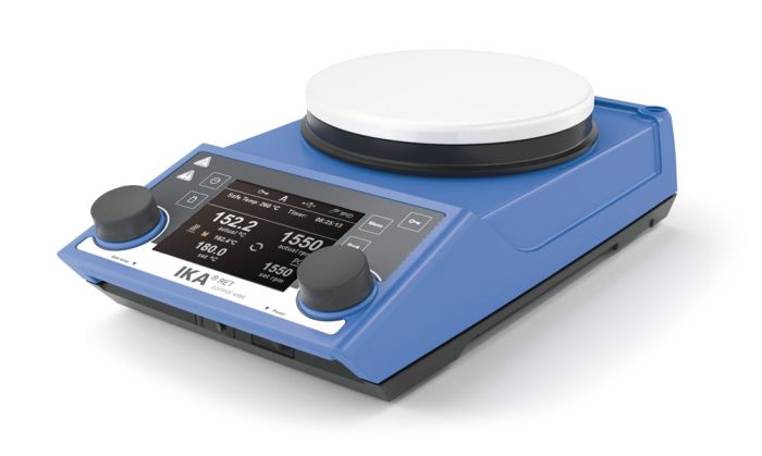 DEMO IKA RET control-visc magneetroerder + verw. & weegschaal wit
