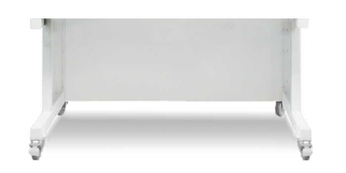 Esco onderstel 1.2m breed 71cm hoog op zwenkwielen