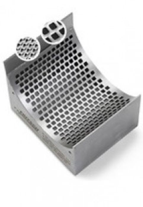 Fritsch zeefcassette met zeef 4,0 mm chroomvrij staal P19
