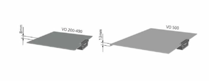 Memmert B00744 extra inlegblad voor VO500 & VO101 aluminium