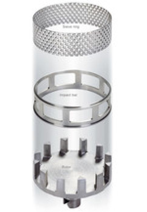 Fritsch RVS zeefring 0,75 mm voor impact bar Pulverisette 14