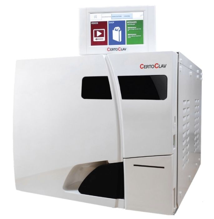 CertoClav Vacuüm Pro 22ltr tafelautoclaaf 121/134°C