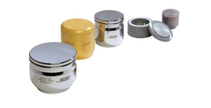 Fritsch maalbeker 500 ml gehard staal Fe - Cr