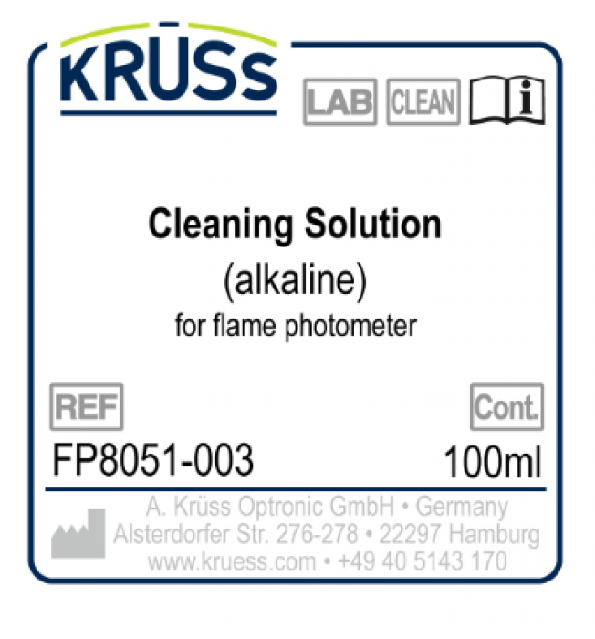 Krüss FP8051-003 reinigingsoplossing 6 x 100 ml
