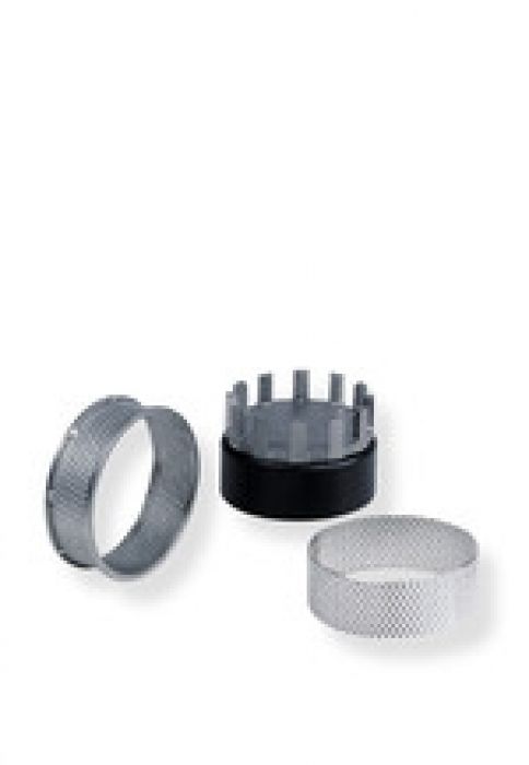 Fritsch zeefring 2 mm RVS ronde perforatie Pulverisette 14