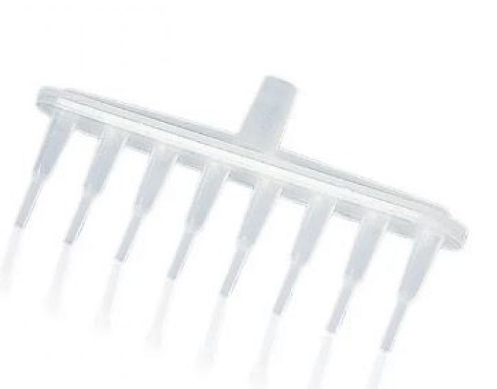 Brand 8-kanal pipeteer opzet voor QuikZip aspirator