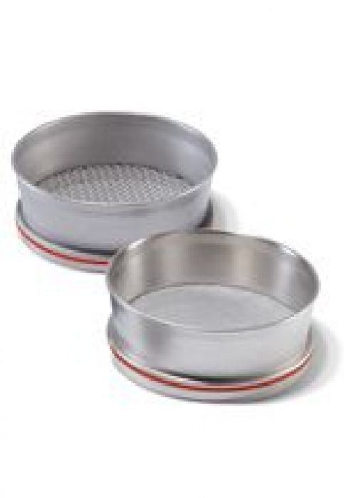 Fritsch rvs analysezeef ISO 200 x 50 mm maaswijdte 450 µm