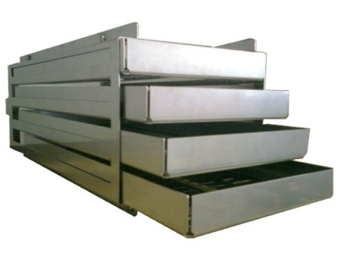 SHP Laboklav insert met 4 laden voor Laboklav 25