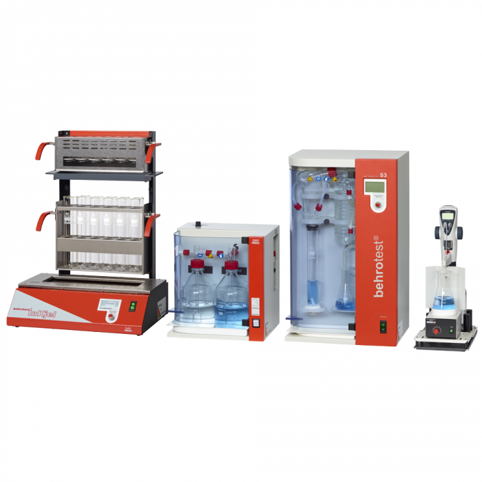 Behr ASM-IR set voor Kjeldahl stikstof bepaling 6 pos.