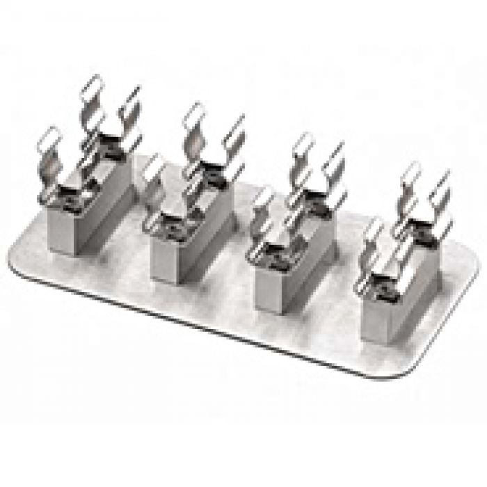 Scientific Industries clip plaat voor 4 maatkolven 100ml