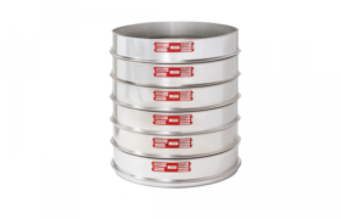 Fritsch analysezeef ISO 400 mm, maaswijdte 25 mm