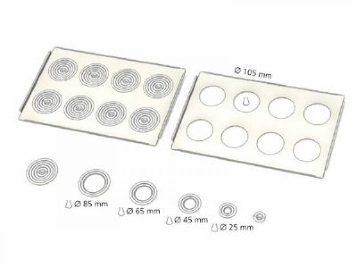 Memmert B48808 vlakdeksel voor baden 17 & 23l met ringensets