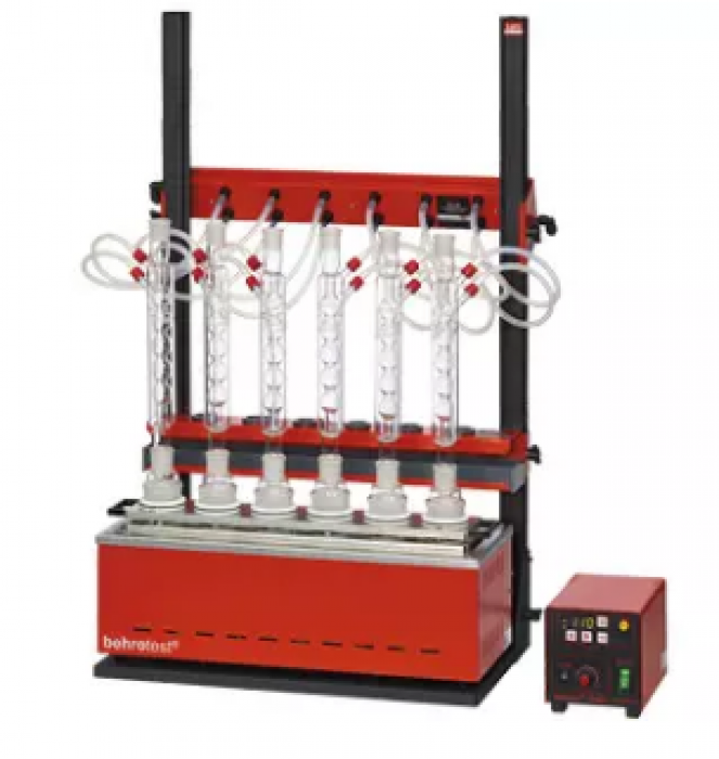 Behr RH506 serie reflux destillatie opstelling 6 x 500 ml