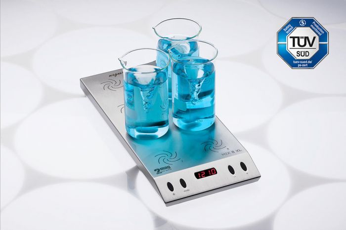 2mag Mix 8 XL RVS magneetroerder zonder verwarming 8x3 liter