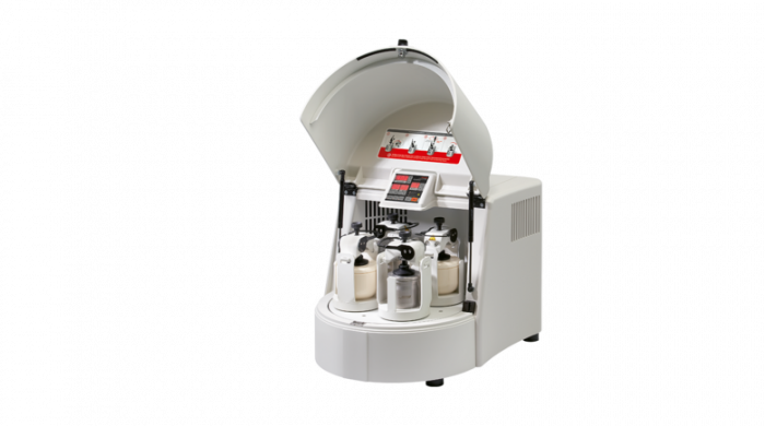 Fritsch Pulverisette 5/4 classic planetenkogelmolen 4 posities