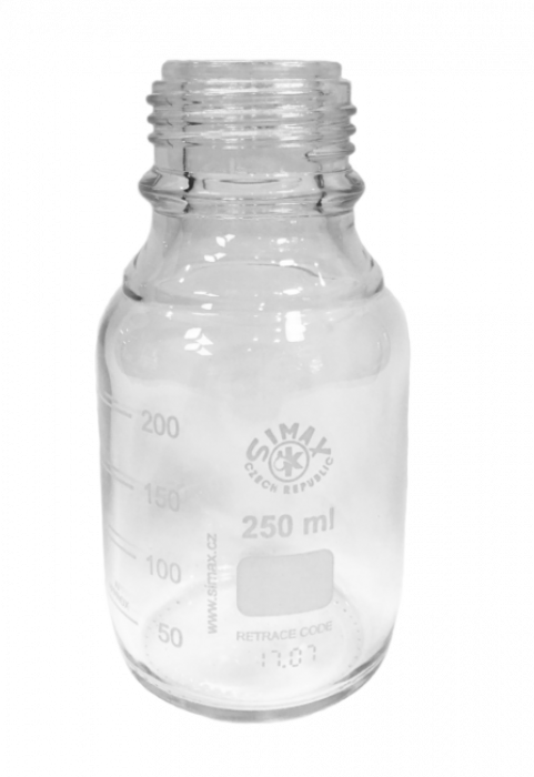 ANKOM 7056 fles 250 ml helder gecoat voor RF systeem