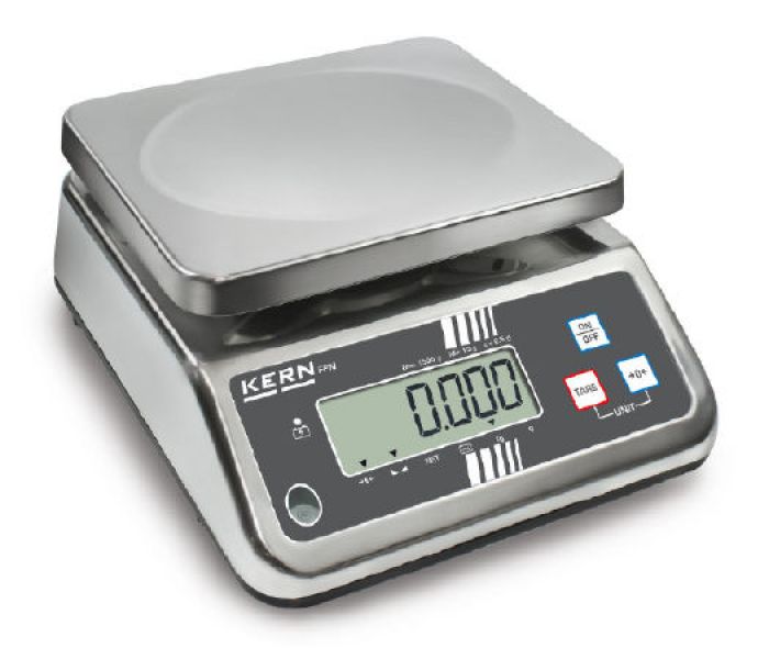 Kern FFN25K 10 IPM edelstaal tafelweegschaal &IP65 5 kg 10 g