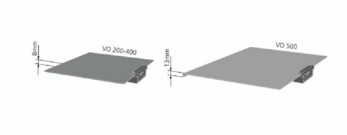 Memmert B00744 extra inlegblad voor VO500 & VO101 aluminium