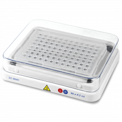 BioSan SC-96AC opzet voor TS-100C Thermoschudder